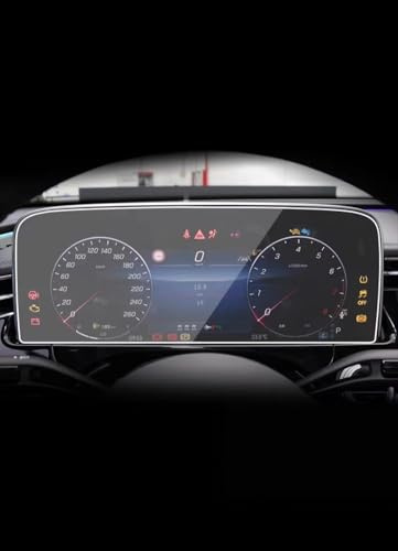 HIIAW Protectores Pantalla Navegación Láminas Protectoras Para La Pantalla Táctil Central Del GPS Y El Salpicadero Para Clase E (2024). Protector De Cristal Templado(Dashboard)