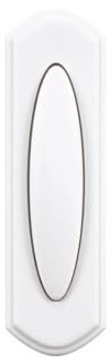 Heath Zenith SL-7797-02 Traditional Décor Series Wireless Door Chime Push Button, Off-White