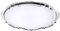 Contacto Edelstahl Barock-Tablett oval 31 x 24 cm