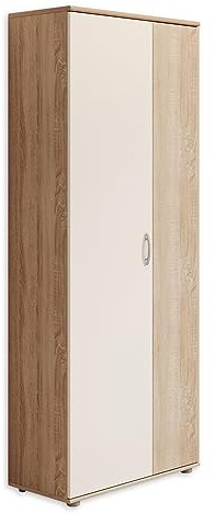 TALENT 3 Scarpiere alte, Rovere Sonoma / Bianco - armadio multiuso versatile con regolabili - 70 x 176 x 35 cm