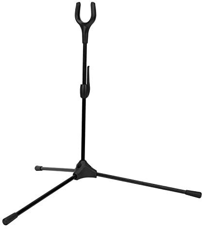 XINMYD Bogenständer, klappbarer Recurve-Bogenständerhalter Bogenschießen Gerader Bogenständer für die Jagd auf Outdoor-Sportarten(schwarz)