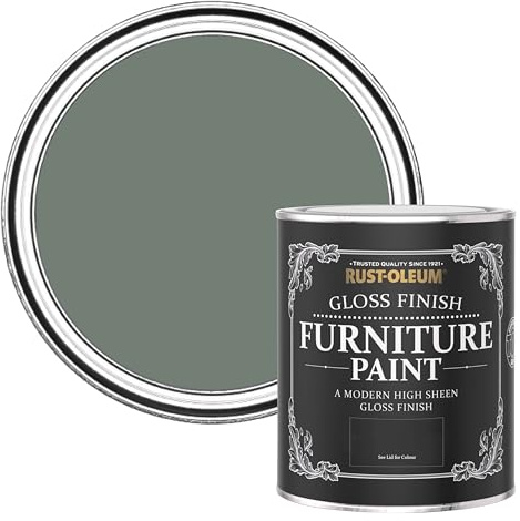 Rust-Oleum Green Furniture & Skirting Board Paint in Gloss Finish - Serenity 750ml