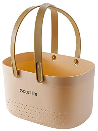 Coquilles de bord de mer cueillette panier panier de panier à mou portatif - panier en panier de lavage panier de rangement vêtements entreposage panier de Lampe Champignon Design (D, One Size)