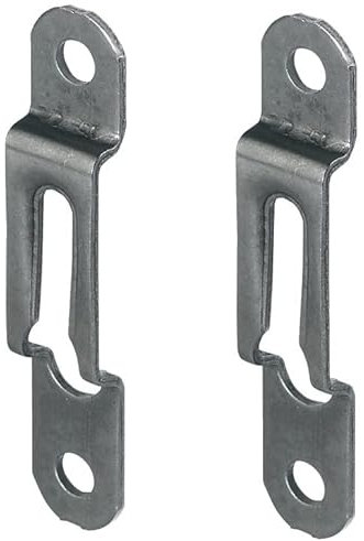 cyclingcolors 2x Verbindungsbeschlag Modular brüniert antik schnell lösbare Verbindungen Möbelverbinder Linsenkopfbeschlag Schlüssellochaufhänger Linsenkopfbeschlag