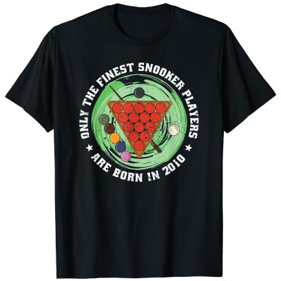 Snooker-Spieler Snooker Jahrgang 2010 Geburtstag Snooker T-Shirt