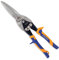 WISEPRO 12'' Tin Snips Straight Cut, Heavy Duty Aviation Snips, Compound Metal Shears for Cutting Sheet Metal, Aluminum, and Vinyl Siding