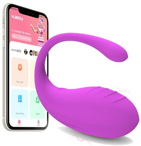 PINTLE Wasserdicht Silikon Mini Vibrator Ei mit Fernbedienung - 10 Modi - Diskret Tragbar - G-Punkt und Klitoris Stimulation - Leise und Stark - Sexspielzeug für Frauen - Vibratorenset (Lila-B)