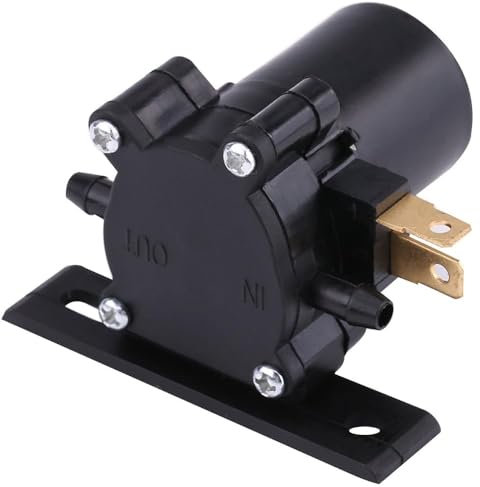 AUTOZOCO Bomba de Agua de Lavado de Parabrisas, Parabrisas Bomba de Lavado de Parabrisas, OEN AWP01, 2 pines, 12V, PVC, Negro