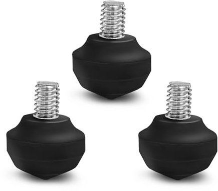 Manbily 3 almohadillas de goma para trípode y monopié, tornillo de 3/8 pulgadas, tamaño universal, repuesto antideslizante para trípode de cámara, adaptador de montaje (3,5 x 3,5 cm)