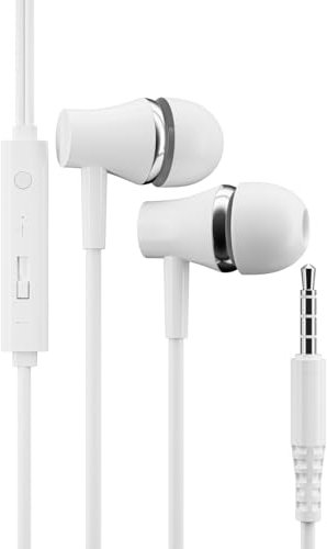 pluX Earphones, in-Ear Headphones with 3.5mm Plug, Earbuds bass with Built-in Microphone & Volume Control Compatible with iphone 6s plus/6/5s/MP4/MP3/iPad/Android Mostl 3.5mm Devices