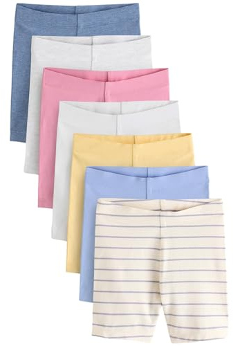 NEXT Mädchen Fahrradshorts, 7er-Pack Core Numeric_98-Numeric_104