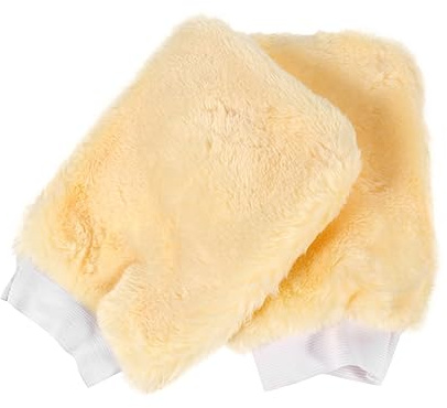 Amosfun 2 pièces Gants de Lavage Auto Double Face Microfibre Mitaines de Nettoyage Voiture Durables et Légères pour Entretien sans Rayures Lot Couleur Aléatoire Couleur Aléatoire