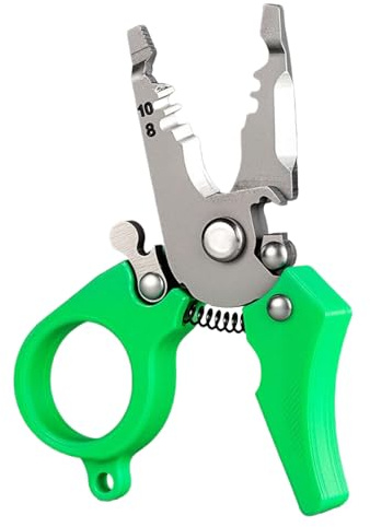 Bajbumgn Pelacable Profesional,Herramienta Multifunción para Cable | Kit Eléctrico con Corte Crimpado División Cizallado Sujeción Enrollado - Recorte de Alambre con Precisión