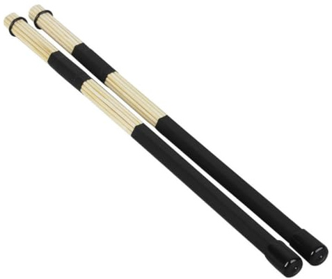 SOIMISS 2 pièces de Tambour Noir Accessoires Percussion Légers et Durables pour Jazz et Orchestre Bâtons de Batterie Confortables et Portables