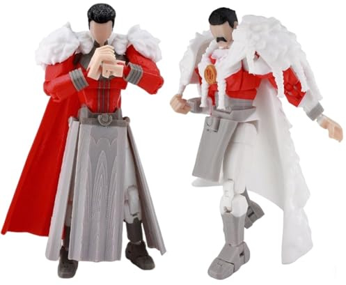 Jiumaocleu kejsare Argall Thragg actionfigur – Mark Grayson figurer anime 3D-tryckt flerledad samlarfigur med tillbehör delar avtagbara dekorationer 14 cm 2 st