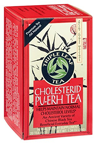 Triple Leaf Tea, Cholesterid, Chinese Black Tea, 20 Tea Bags, 1.4 oz (40 g)