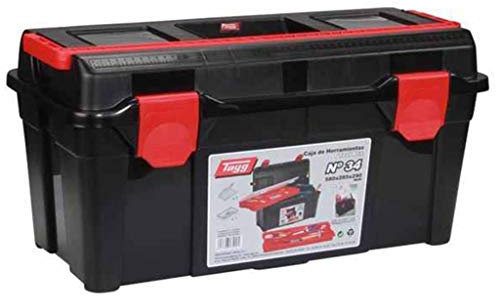 Tayg Caja herramientas plástico n. 34, negro, 580 x 285 x 290 mm