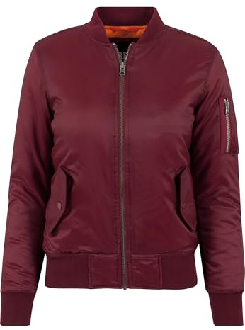 Urban Classics Chaqueta Bomber para Mujer con Bolsillos, Chaqueta Entretiempo otoño y Primavera, Cazadora Acolchada de Corte Old School