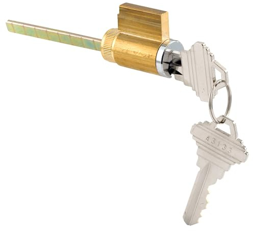 Prime-Line E 2103 Cylinder Lock, 1-1/4 In., Schlage Shaped Keys (Single Pack)
