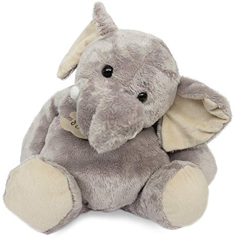 HISTOIRE D'OURS - Grande Peluche Éléphant 38 Cm - Collection Savane - Doudou Doux Gris - Cadeau Naissance Fille Garçon - Boîte Cadeau pour Offrir - Idée Cadeau Bébé 0+ Mois - HO1284
