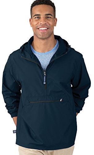 Charles River Apparel Unisex Pack-N-Go Pullover, Men's & Women's Anorak, Navy, XX-Large