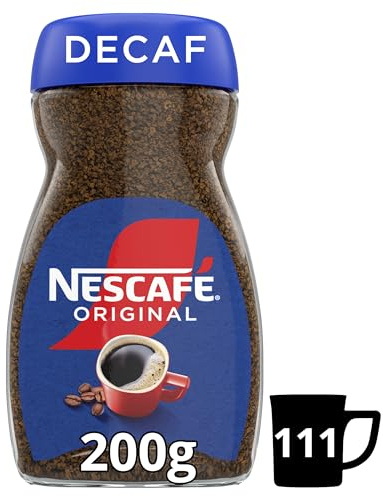 NESCAFÉ Original Decaf Instant Coffee 200g, Rich Aroma, Full & Bold Flavour