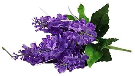 ECYC 13.78 inch Artificial Hyacinth Flowers, Single Faux Hyacinth Flowers Bouquet Long Stem Silk Hyacinth Flowers for Home Garden Wedding Table Vase Decoration,Purple