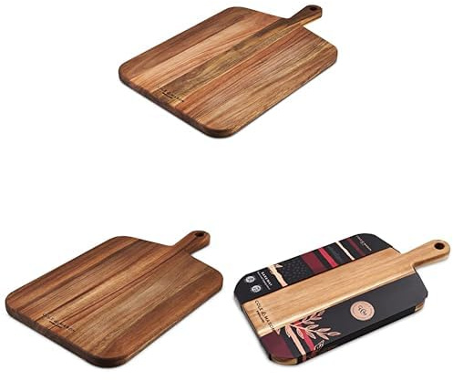 Set of 3 Cole & Mason Barkway Chopping Boards, Small/Medium/Large, Chopping Board with Handle, Wooden Board/Cutting Board/Serving Board, Acacia Wood, Not Suitable for The Dishwasher