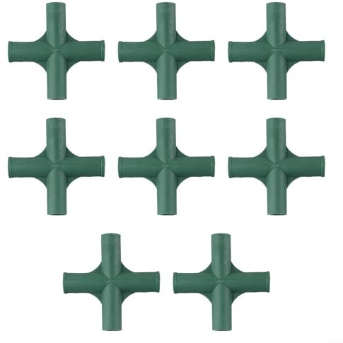 GLOBALHUT Connettore per serra, connettore per telaio della serra, 19 mm, accessori per staffa per serra, accessori per giardinaggio (croce), 2TYQ305CCJ1FQ8TLEB9M