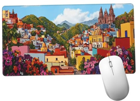 Colorido Alfombrilla Ratón 1400x600x3mm Alfombrilla Raton XXL Grande con Base de Goma Antideslizante, Accesorios Gaming Paisaje, Ordenador Gamer Regalos, Mouse Pad Gaming Mejora La Velocida Y1046