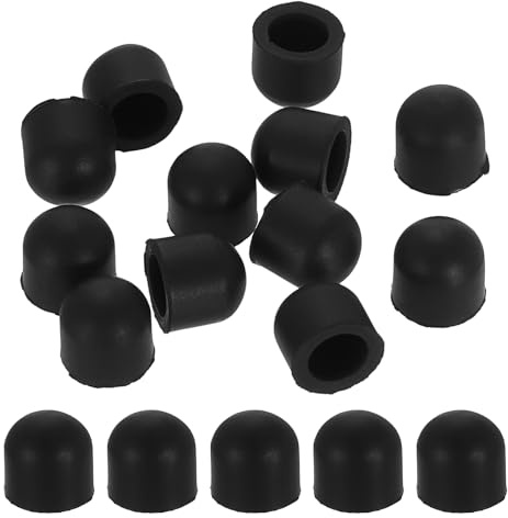 PATIKIL Punte Per Penna Stylus Da 7.5mm (0.3) 50Pcs Punte In Gomma Conduttiva Per Penne Capacitive Touch Screen Per Telefoni Computer Tablet E-Reader Lavagne Intelligenti Disegno Nero