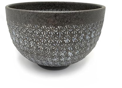 aquanaut Kiyomizu Ware - Cuenco para matcha Chawan Nanban Minamizume diámetro 11,5 cm, 400 ml, fabricado en Japón