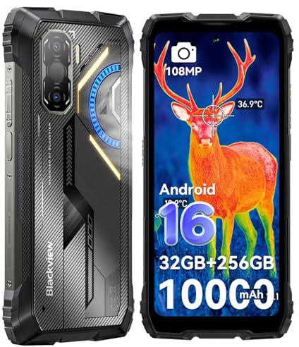 Blackview ROCK 3 Rugged Smartphone Android 16, 108MP+50MP Telefono Indistruttibile, 32GB+256GB/2TB TF, 10000mAh, Gemini AI, Display 6.78 FHD+ 120Hz, IP69K Impermeabile, NFC/OTG/GPS/2 Anni Garanzia