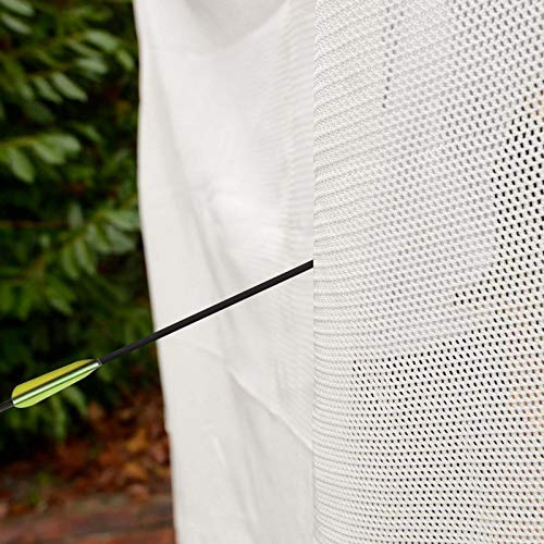 Archery Back Stop Netting *Premium Grade* (Green/White) (Choice of 6 Different Sizes) [Net World Sports] (White, 6ft x 10ft)