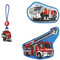 Step by Step Magic Mags „Fire Engine Brandon“, 3-teilig, 2 Magnet-Applikationen und 1 Anhänger, als Ergänzung für den Schulranzen oder Vorschulrucksack, für Jungen