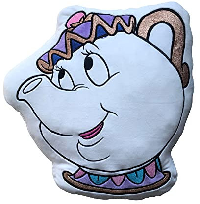 Cojín de Disney Madame Samovar – Cojín cómodo y Agradable de apretar – Diseño: Madame Samovar – Regalo para Fan y Apasionado Dimensiones 40 cm x 40 cm