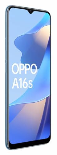 OPPO A16s - Teléfono Móvil libre, 4GB+64GB, Cámara 16+2+2+8 MP, Smartphone Android, Batería 5000mAh, Carga Rápida 10W, Dual SIM - Azul