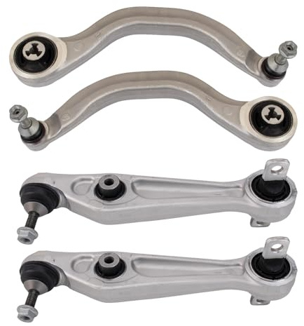 TRQ Front Left and Right Lower Control Arm with Ball Joint Set 4 Piece Compatible with 2017-2023 Tesla 3