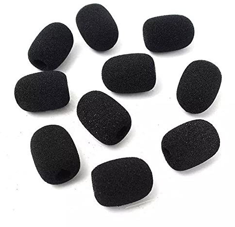 10PCS Protective Cover Megaphone Amplifier Microphones Lapel Accessories Headwear Microphone Protective Covers Lavalier Power Supply Microphone Case Headset