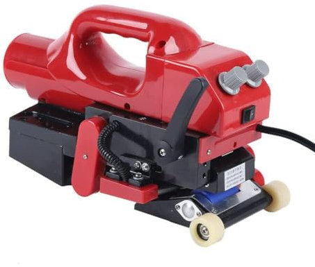 Geomembrane Welding Machine - 800W Hot Wedge PVC Welder for Tunnel Crawling, 10cm Overlap Width, HDPE Liner, Hot Wedge Technology, Ideal for Plastic Welding Applications