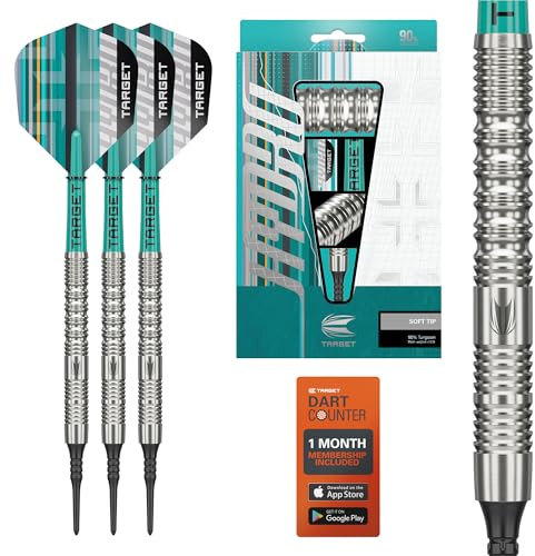 Target Darts Hydro Soft Tip Dart Set (Barrel 12), 20G | 90% Tungsten Darts, Pro Ultra No.6 Flights, Pro Grip Tag Shafts, Pixel Tips | Professional Dart Sets