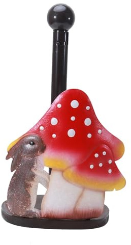 MagiDeal Soporte de pared para toallas de papel, adorno de mesa, regalo de Pascua, soporte independiente para rollos de papel para comedor, hogar y oficina.