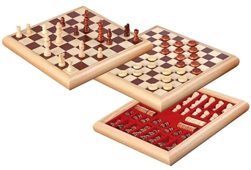 Philos - 2803.0 - Echecs - Dames Set - boîte - Bois