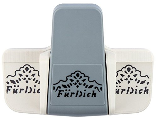 Ideen mit Herz Perforatrice de bordure Royal - Taille unique : 3,5 cm x 5,7 cm - Perforatrice à motif pour papier, cartes de vœux, anniversaire, mariage, anniversaire de mariage