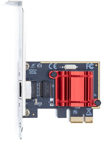 1.25G Tarjeta de Red Ethernet,RJ45 Nic,1.25GbE CNA,función Igual a I210-T1,with Intel I210 Chip,Soporte Windows Server/Linux/VMware (Not Soporte X11, Mac)