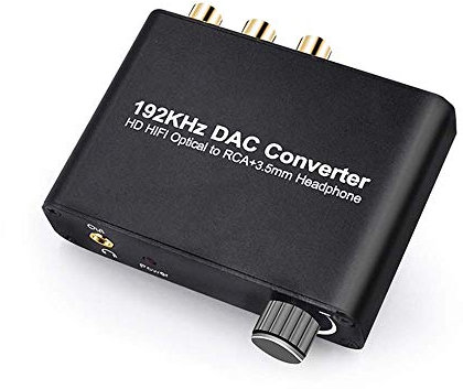 SOUTHSKY 192KHz DAC Wandler, 5.1CH zu 2.0CH Decoder, Digital zu Analog Adapter, Optisch Koaxial zu RCA Cinch, 3,5 mm, Stereo Audio, Unterstützung Dolby AC-3,DTS für PS2,PS3,PS4, Xbox,DVD
