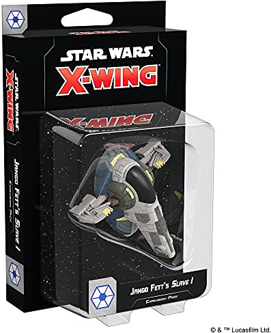 Fantasy Flight Games Star Wars X-Wing: Jango Fett's Slave I Expansion Pack Miniatures Game Ages 14+ 2 Players 45 Minutes Playing Time