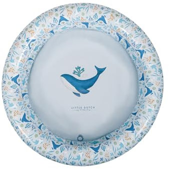 Little Dutch 2012388 Schwimmbecken/aufblasbares Planschbecken - Ocean Dreams blau (80 cm)