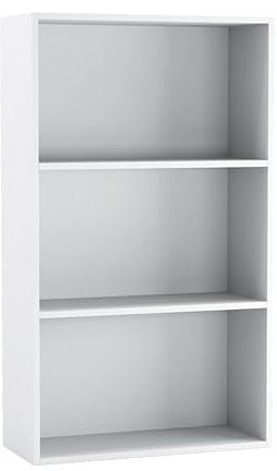 URBNLIVING Wide 3 Shelf Tier Wooden Bookcase Cabinet Storage Shelving Display Shelves Unit