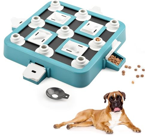 LACCEN Hundespielzeug Intelligenz, Level 3 in 1 Interaktive Hundespielzeug Puzzle für Langeweile, Intelligenzspielzeug für IQ Training Treat Dispenser Spielzeug für Große Kleine Mittlere Hunde